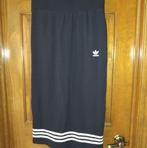 Adidas three stripe pencil skirt